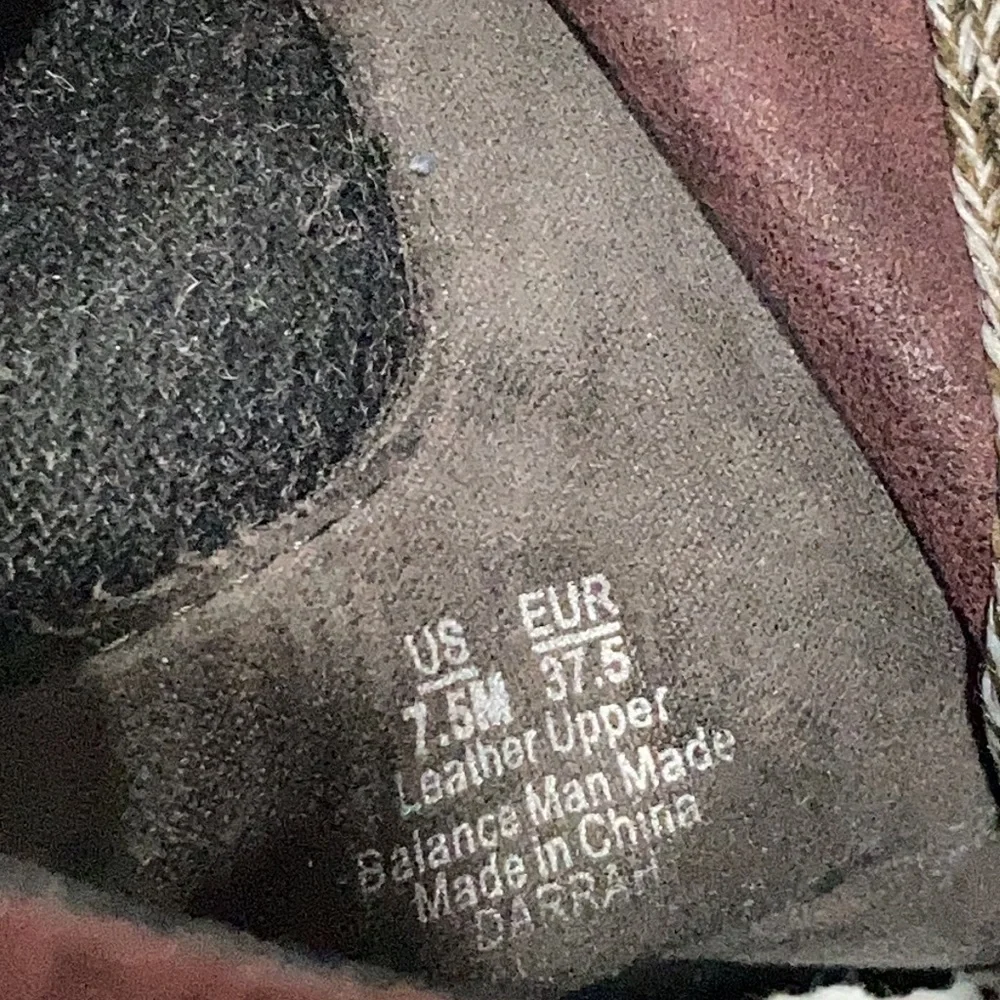 Sam Edelman Darrah Burgundy leather combat boots size 7.5 - Picture 10 of 10